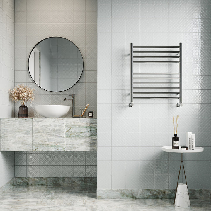Aston - Stainless Steel Heated Towel Rail - H600mm x W500mm - Straight