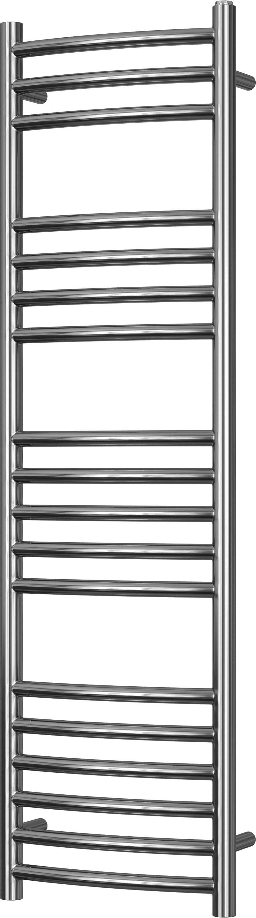 Aston - Stainless Steel Heated Towel Rail - H1200mm x W350mm - Curved