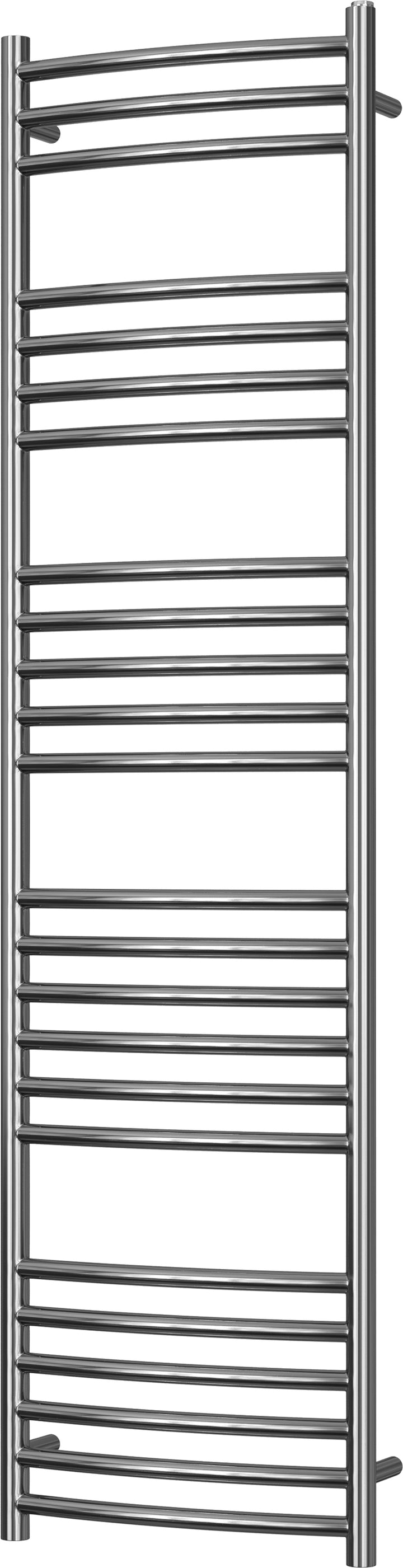 Aston - Stainless Steel Heated Towel Rail - H1600mm x W400mm - Curved