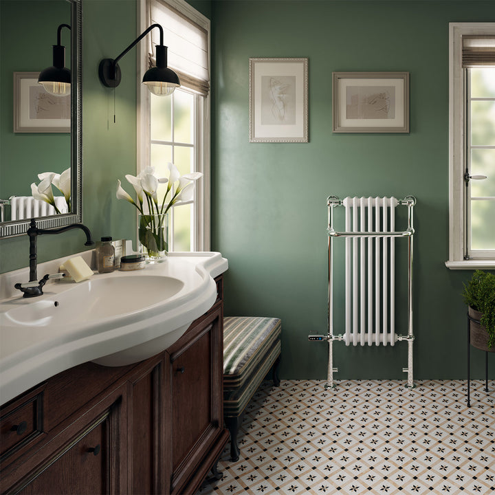 Balmoral - Traditional Electric Towel Rail H1130mm x W553mm 300w Thermostatic WIFI