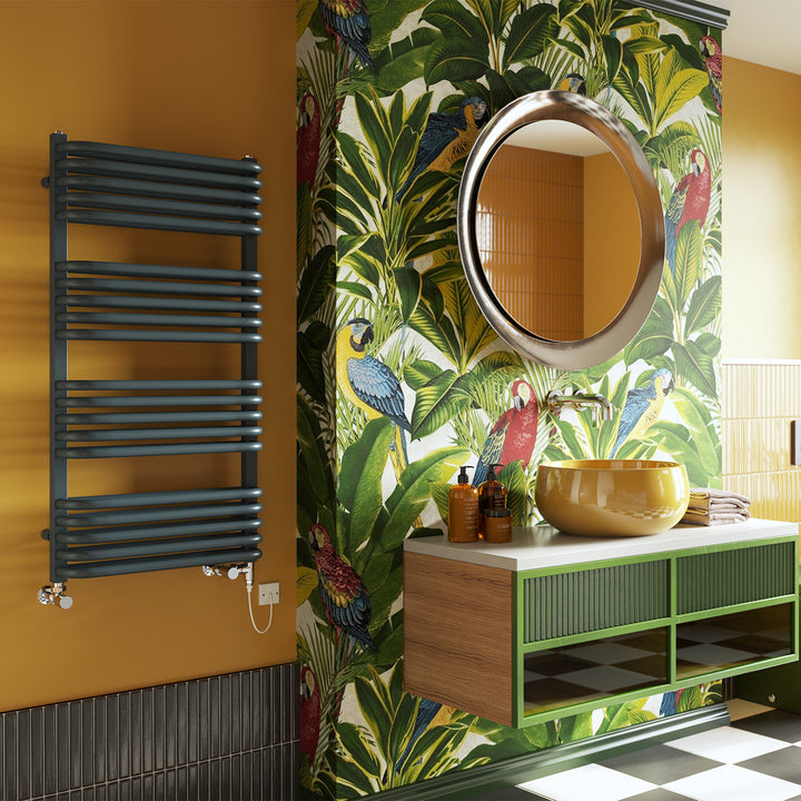 Crossmoor - Anthracite Dual Fuel Towel Rail H1000mm x W500mm Standard