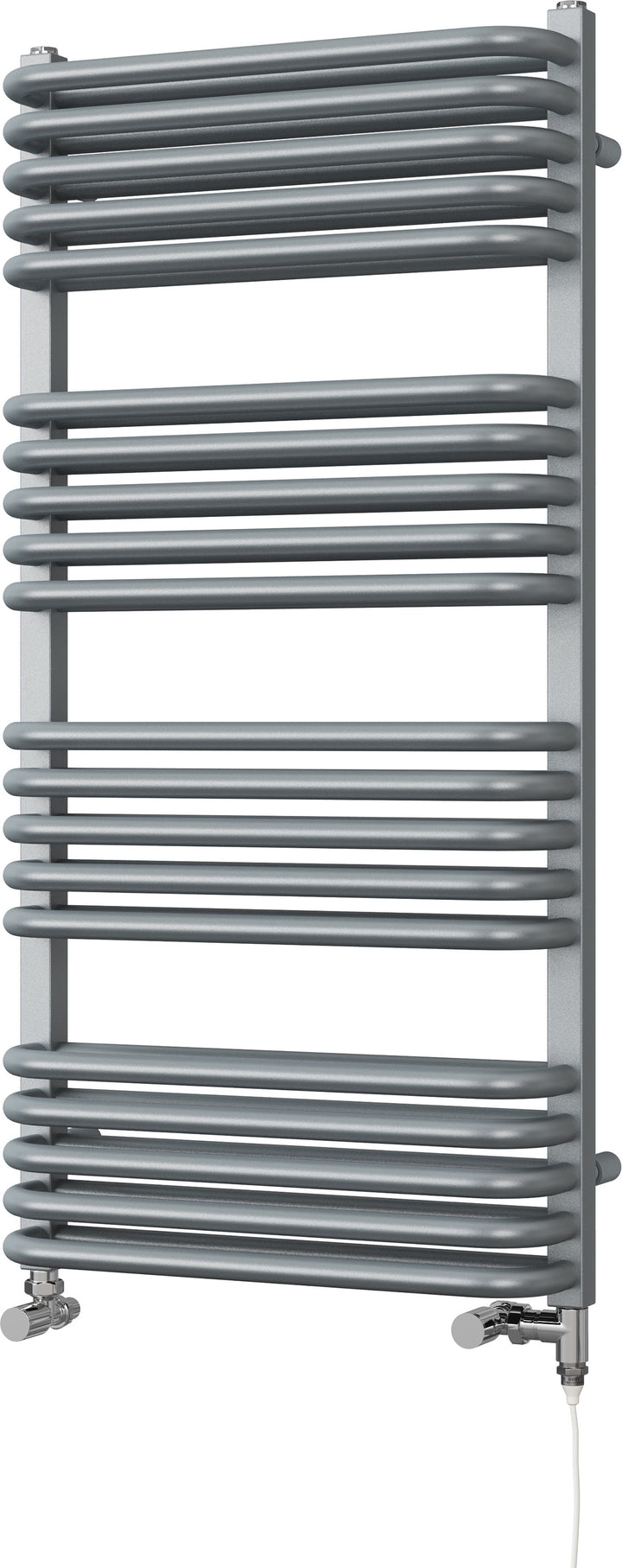 Crossmoor - Silver Dual Fuel Towel Rail H1000mm x W500mm Standard