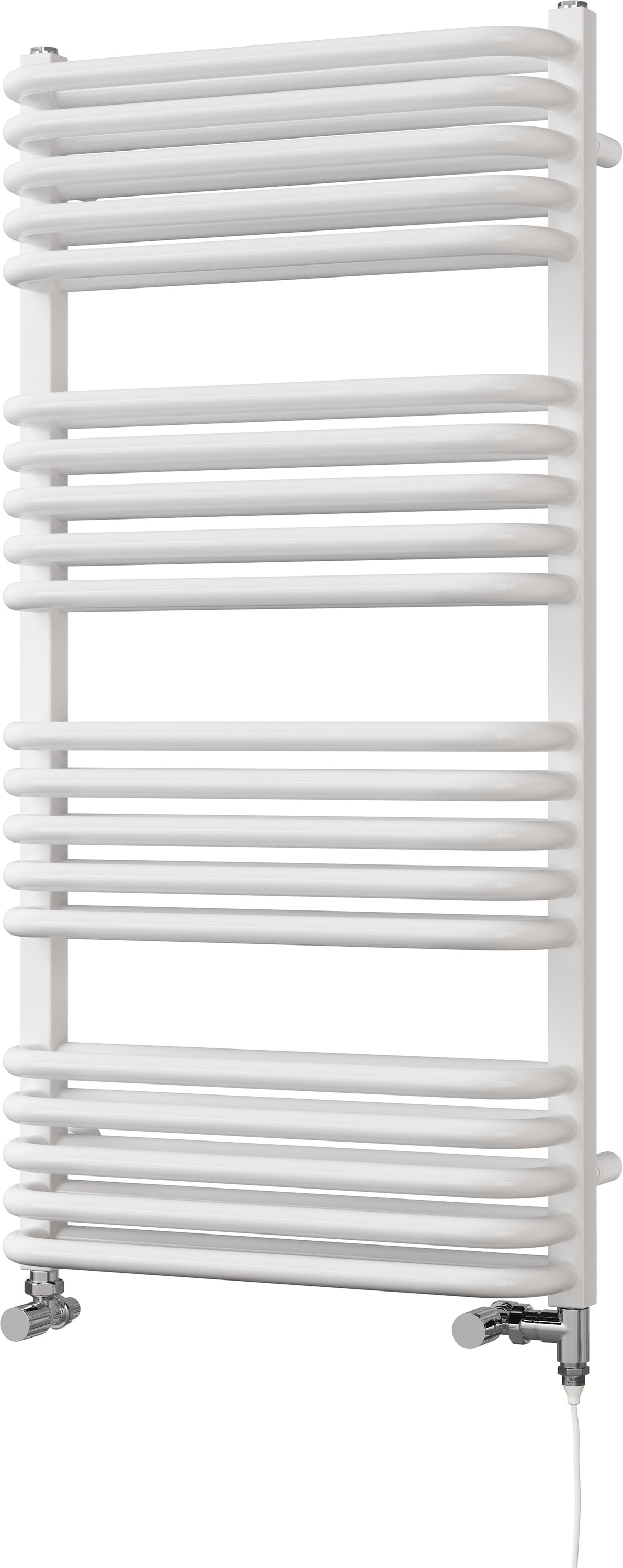 Crossmoor - White Dual Fuel Towel Rail H1000mm x W500mm Standard