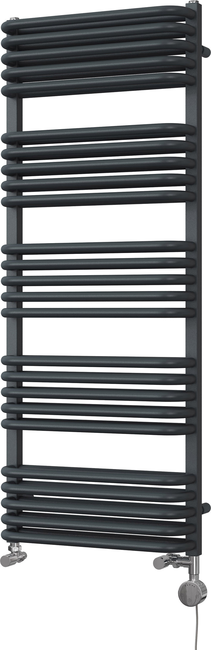 Crossmoor - Anthracite Dual Fuel Towel Rail H1269mm x W500mm Thermostatic