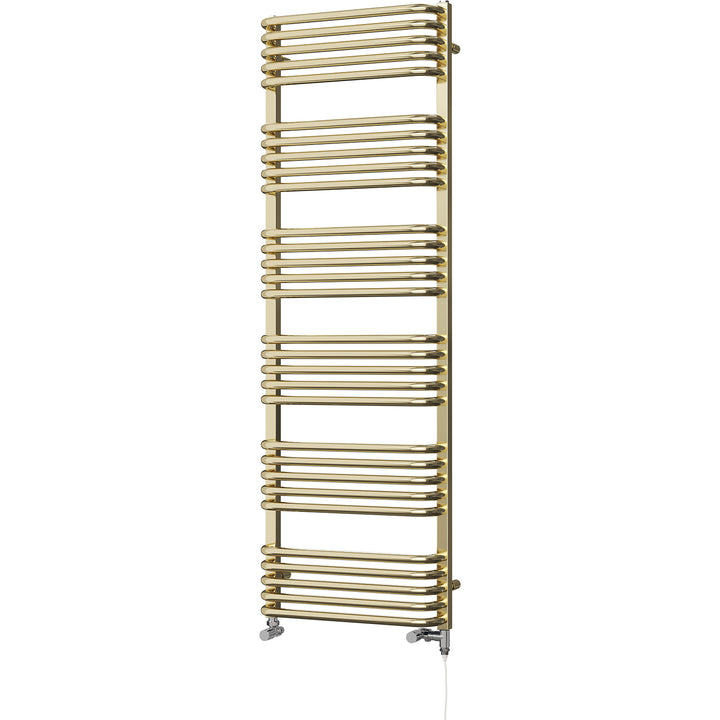 Crossmoor - Polished Gold Dual Fuel Towel Rail H1533mm x W500mm Standard
