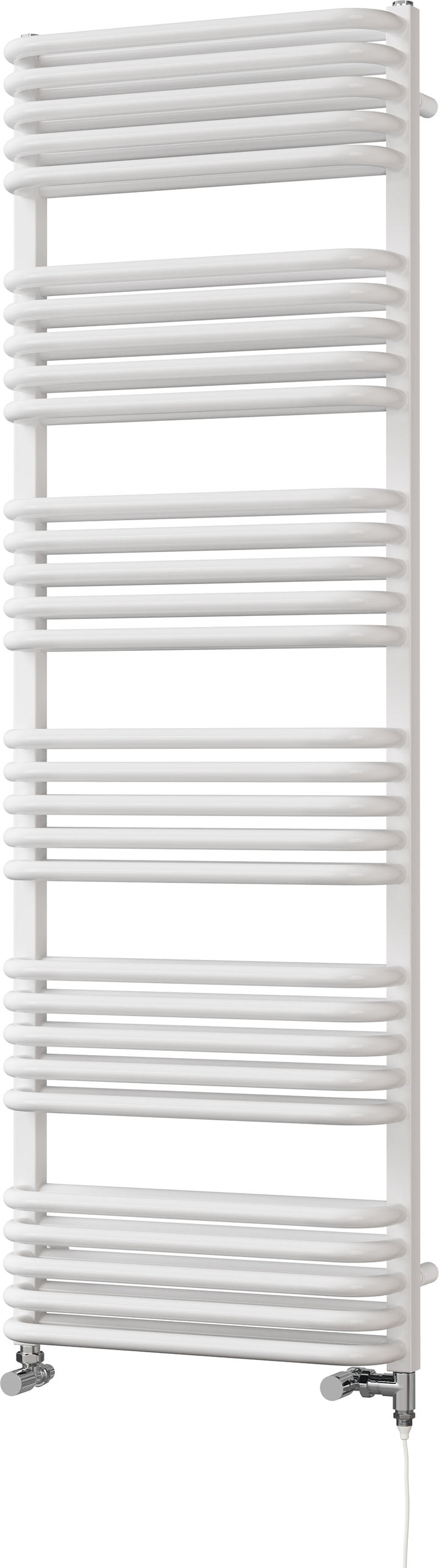 Crossmoor - White Dual Fuel Towel Rail H1533mm x W500mm Standard