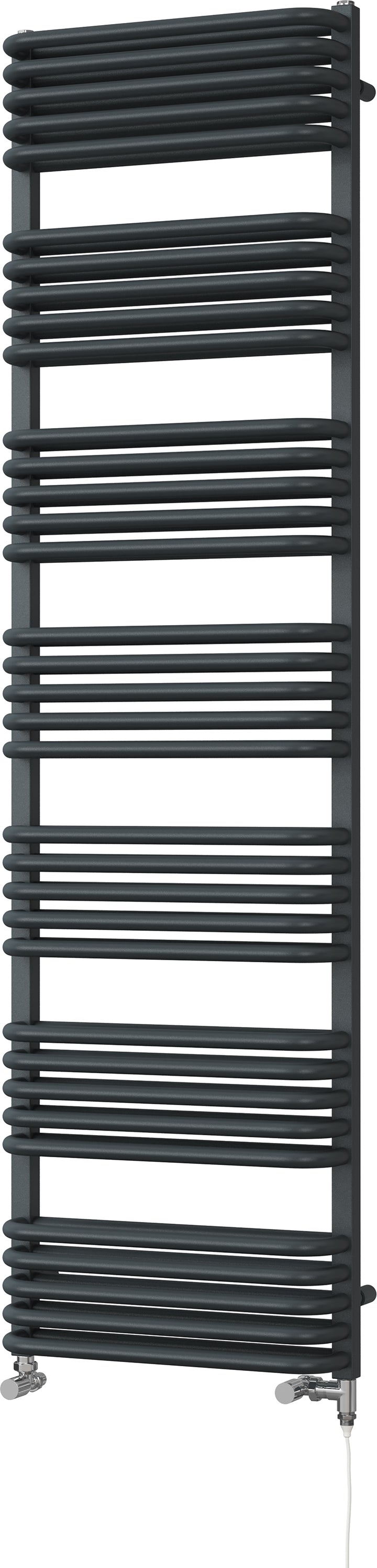 Crossmoor - Anthracite Dual Fuel Towel Rail H1800mm x W500mm Standard