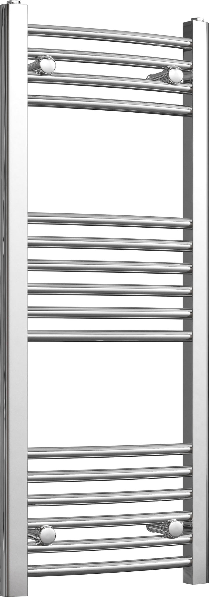 Dalby - Chrome Heated Towel Rail - H1000mm x W400mm - Curved