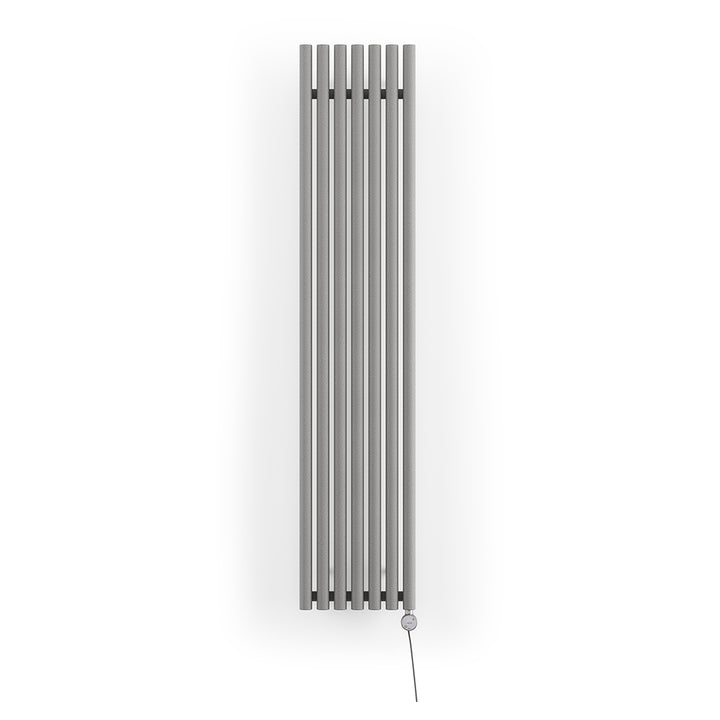 Rolo-Room - Salt & Pepper Vertical Electric Radiator H1800mm x W370mm 800w Thermostatic