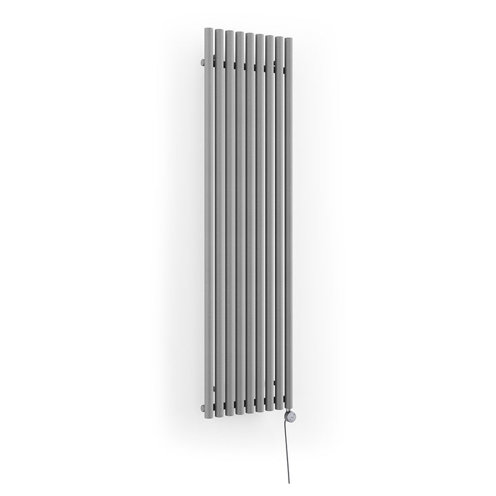 Rolo-Room - Salt & Pepper Vertical Electric Radiator H1800mm x W480mm 1000w Thermostatic