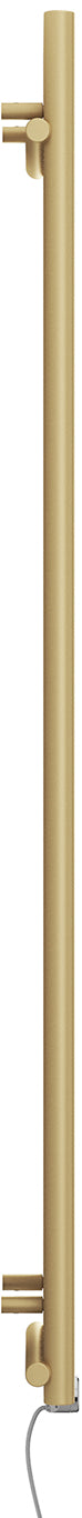 Rolo-Room - Brass Vertical Electric Radiator H1800mm x W370mm 800w Thermostatic