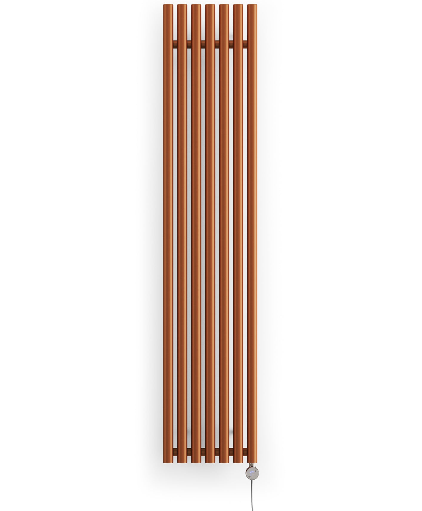 Rolo-Room - Copper Vertical Electric Radiator H1800mm x W370mm 800w Thermostatic