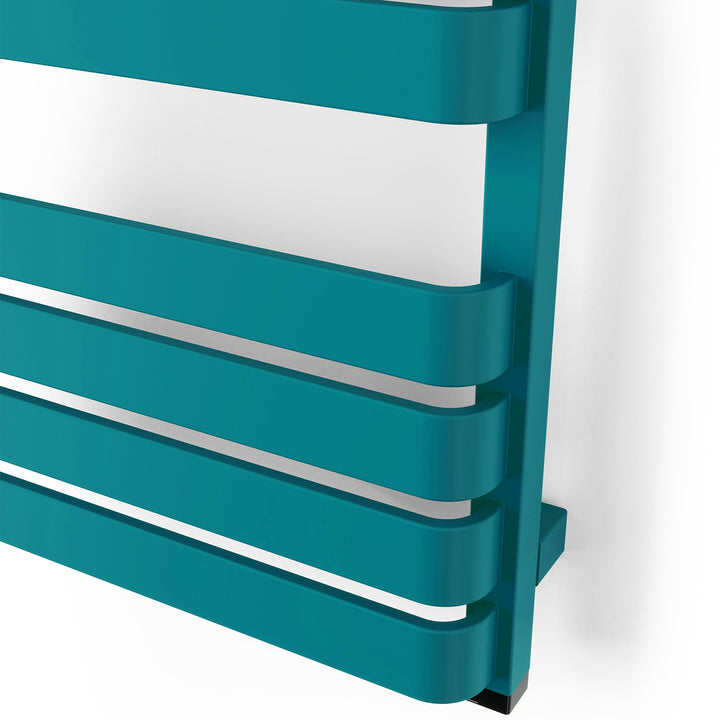 Warp T One - Teal Electric Towel Rail H1110mm x W500mm 600w Thermostatic