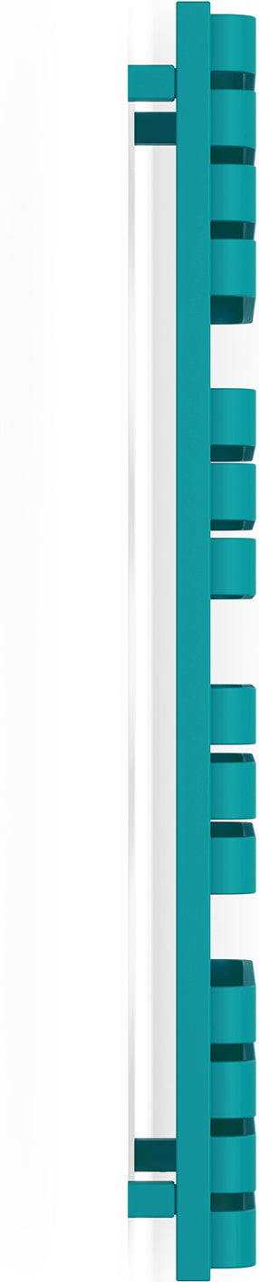 Warp T One - Teal Electric Towel Rail H1110mm x W500mm 600w Thermostatic