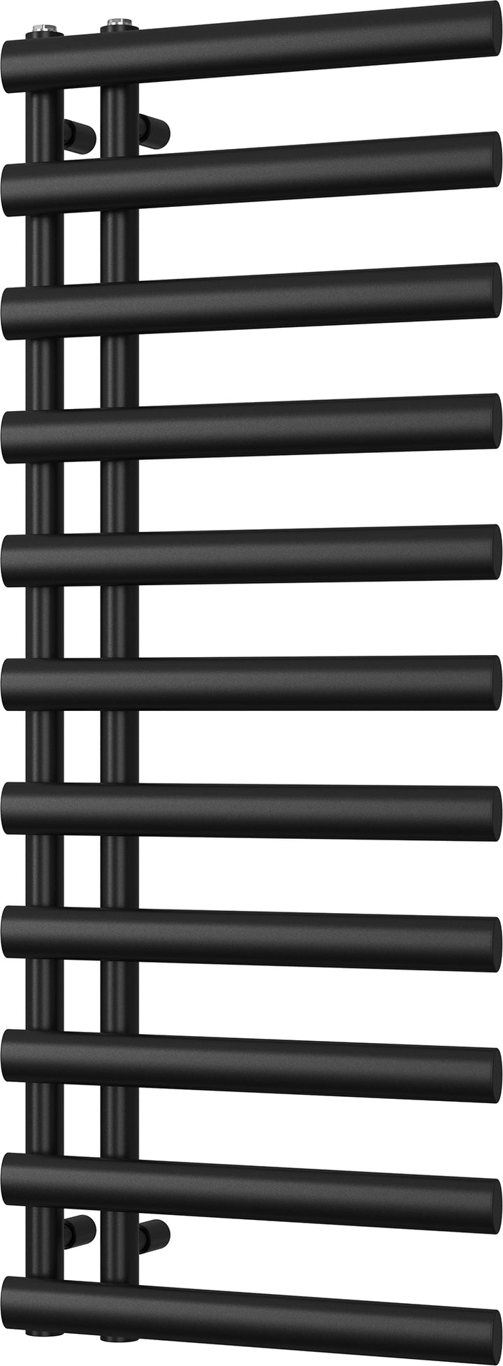 Elyan - Black Towel Radiator - H1238mm x W500mm
