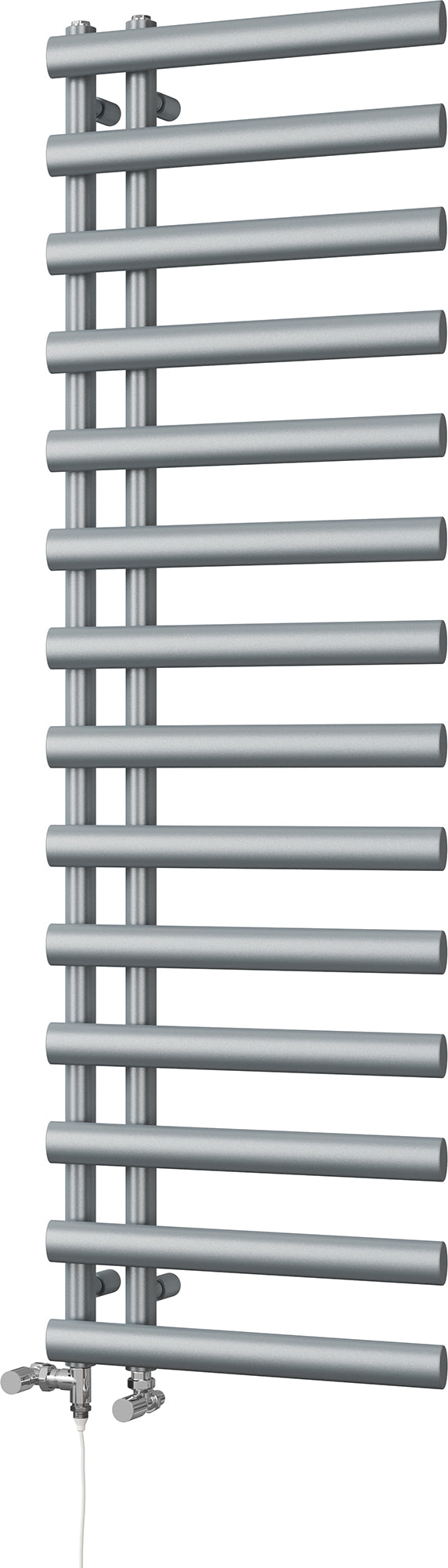 Elyan - Silver Dual Fuel Towel Rail H1592mm x W500mm Standard
