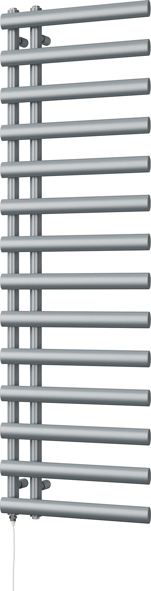 Elyan - Silver Electric Towel Rail H1592mm x W500mm 700w Standard