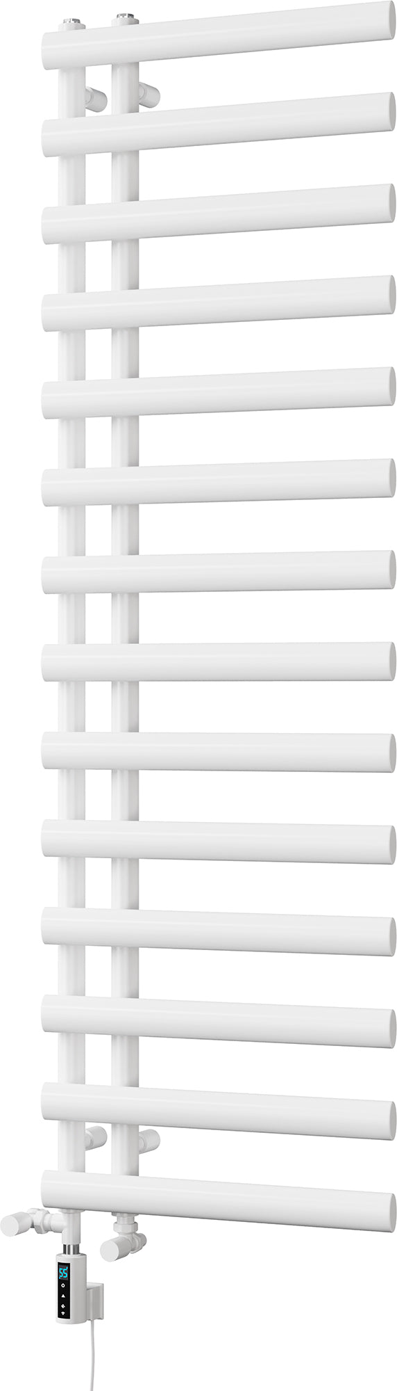 Elyan - White Dual Fuel Towel Rail H1592mm x W500mm Thermostatic WIFI