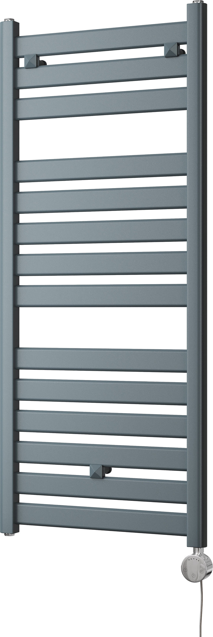 Capri - Anthracite Electric Towel Rail H1147mm x W500mm Straight 600w Thermostatic