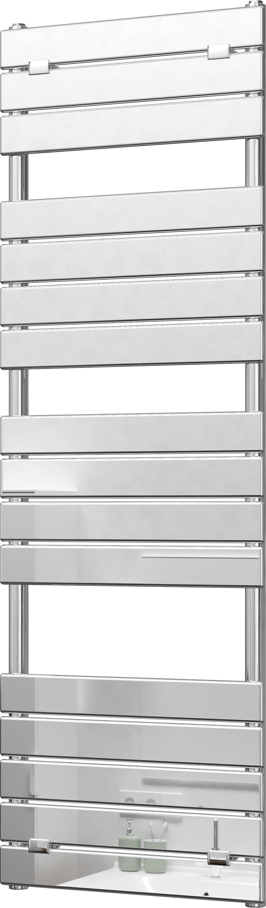 Egadi - Chrome Towel Radiator - H1512mm x W500mm - Straight