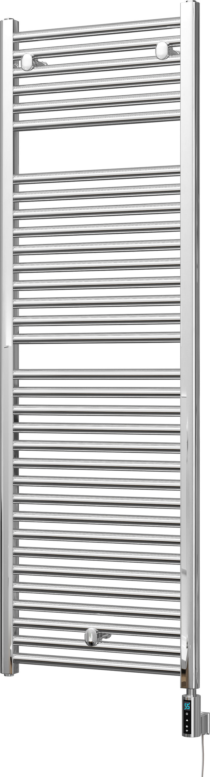 Roma - Chrome Electric Towel Rail H1512mm x W500mm Straight 600w Thermostatic WIFI