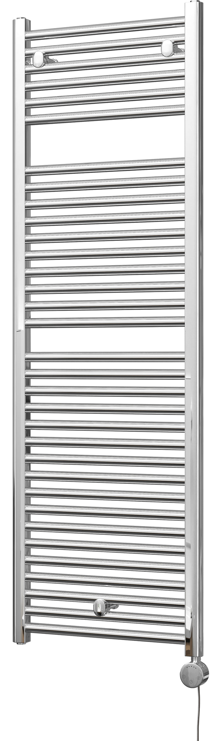 Roma - Chrome Electric Towel Rail H1512mm x W500mm Straight 600w Thermostatic