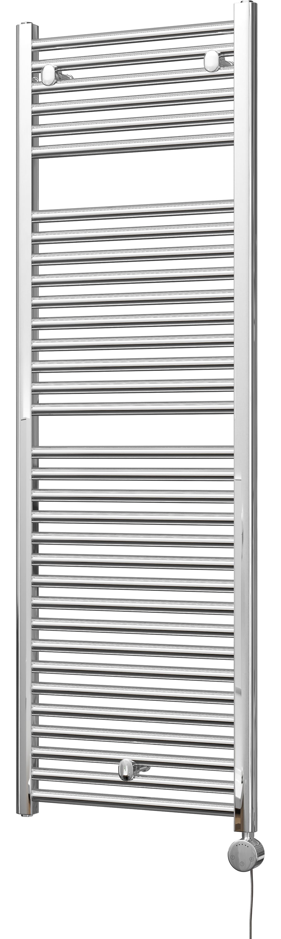 Roma - Chrome Electric Towel Rail H1512mm x W500mm Straight 600w Thermostatic
