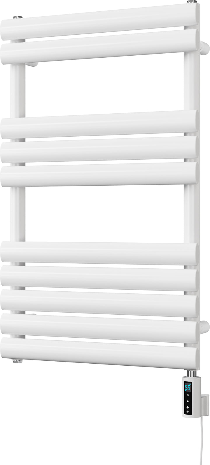 Omeara - White Electric Towel Rail H825mm x W500mm 300w Thermostatic WIFI