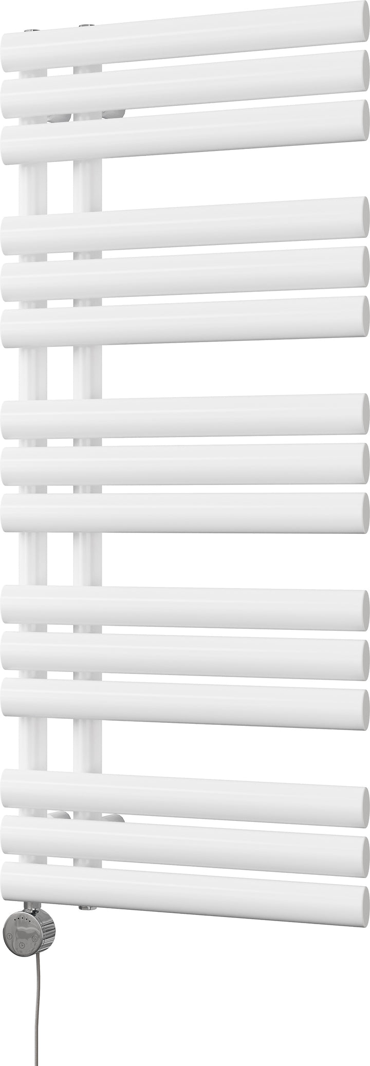 Percival - White Electric Towel Rail H1120mm x W500mm 600w Thermostatic