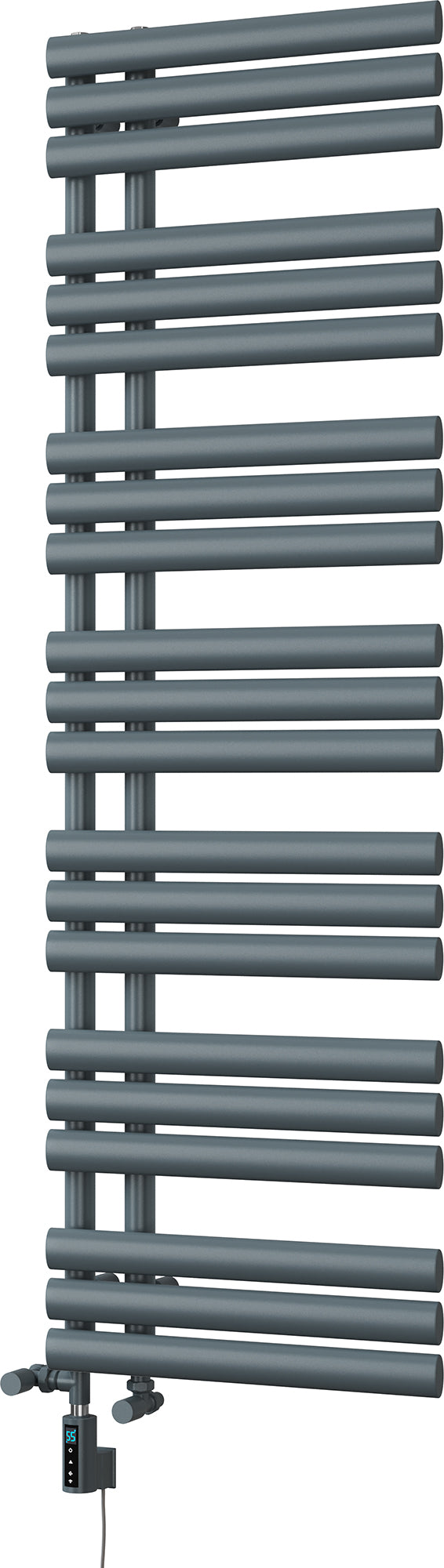 Percival - Anthracite Dual Fuel Towel Rail H1592mm x W500mm Thermostatic WIFI