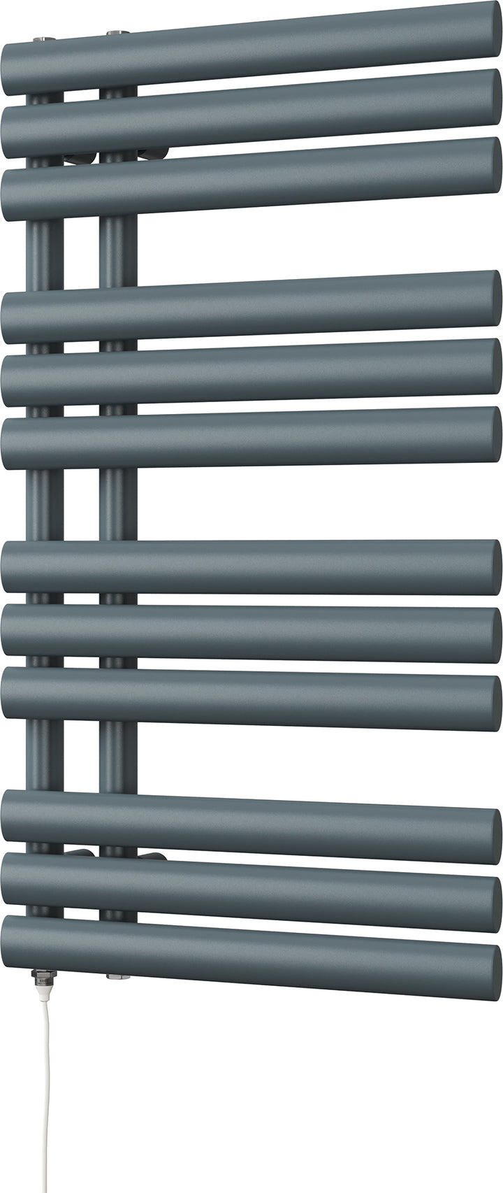 Percival - Anthracite Electric Towel Rail H884mm x W500mm 400w Standard