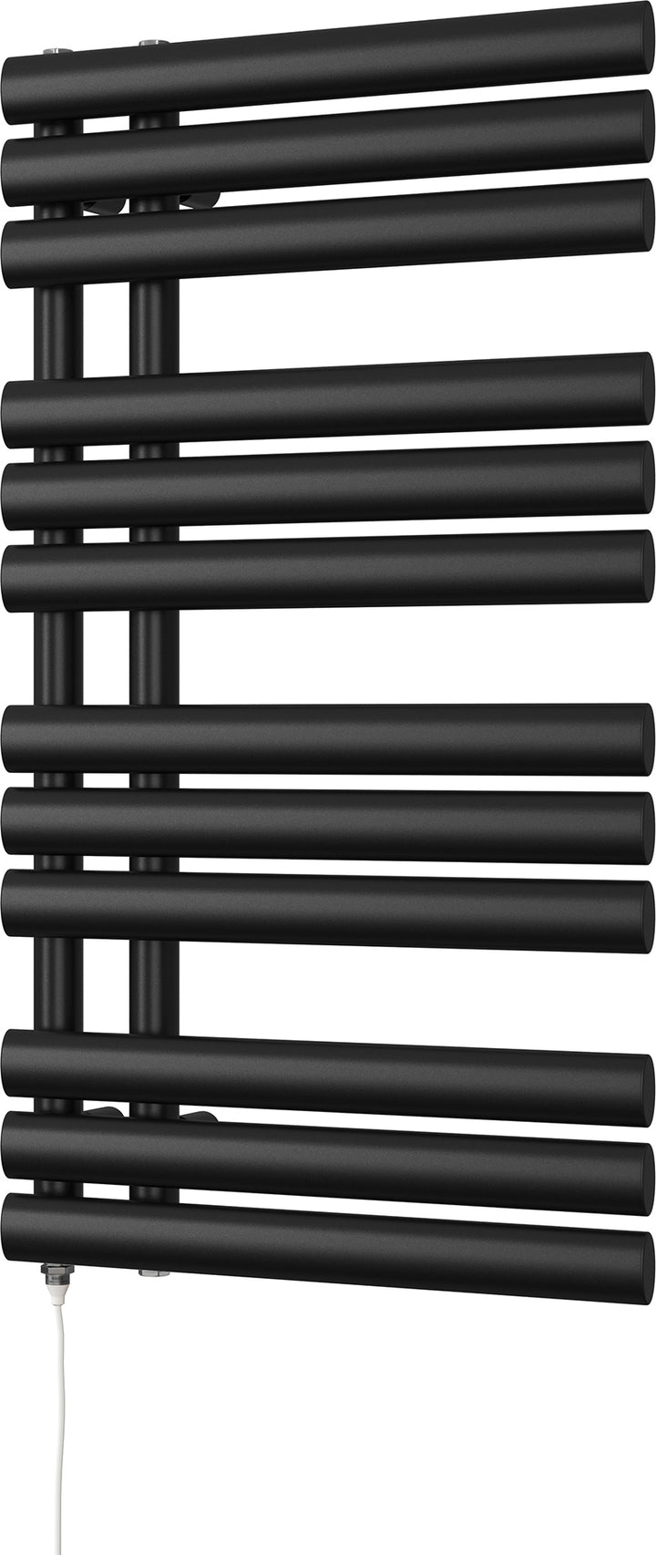 Percival - Black Electric Towel Rail H884mm x W500mm 400w Standard