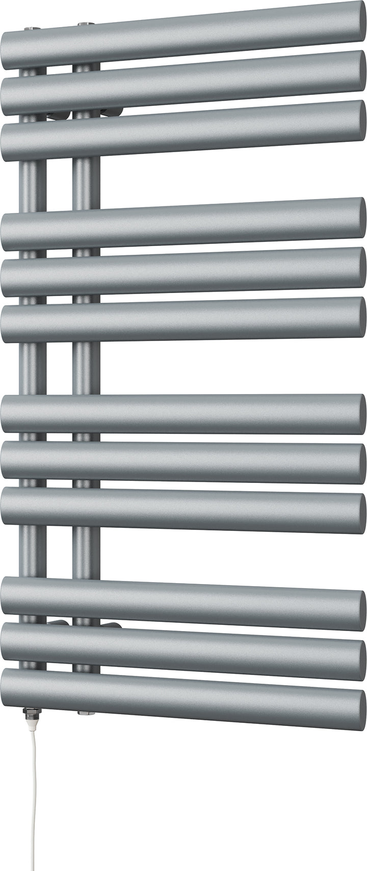 Percival - Silver Electric Towel Rail H884mm x W500mm 400w Standard