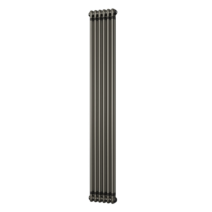 Alpha - Raw Metal Vertical Column Radiator H1800mm x W284mm 2 Column - Feet Included