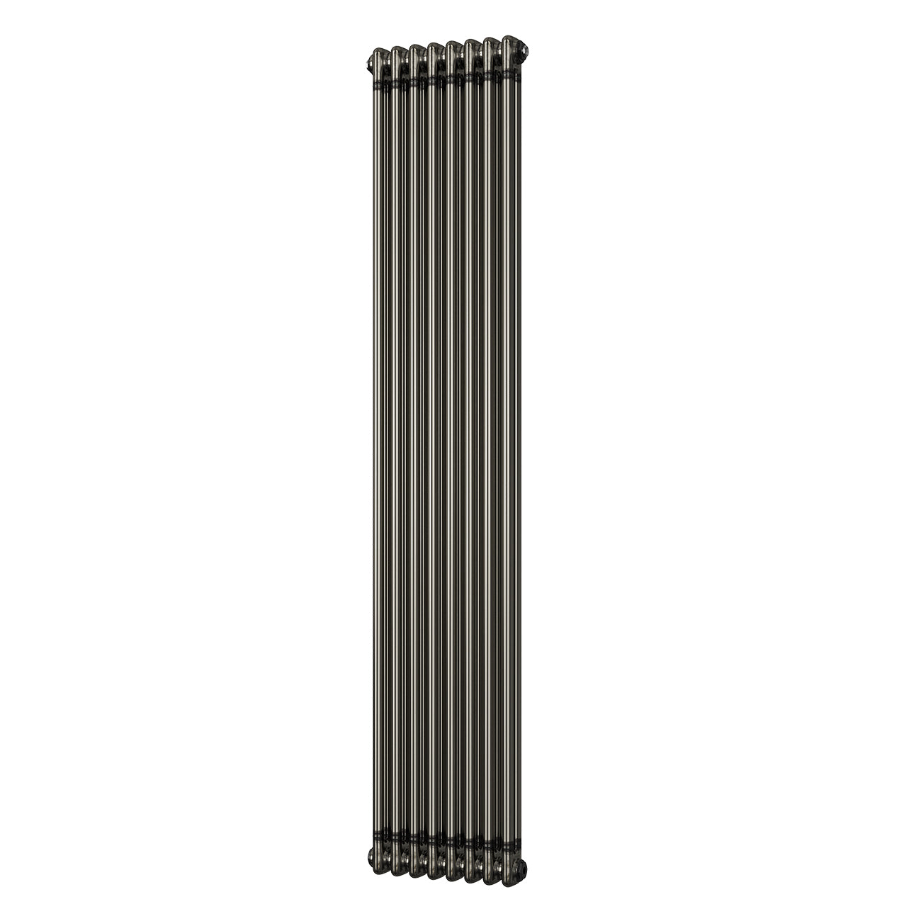 Alpha - Raw Metal Vertical Column Radiator H1800mm x W372mm 2 Column - Feet Included