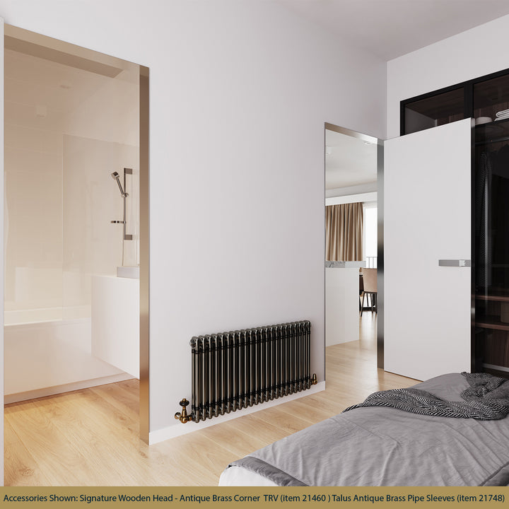 Alpha - Raw Metal Column Radiator H500mm x W988mm 2 Column - Feet Included