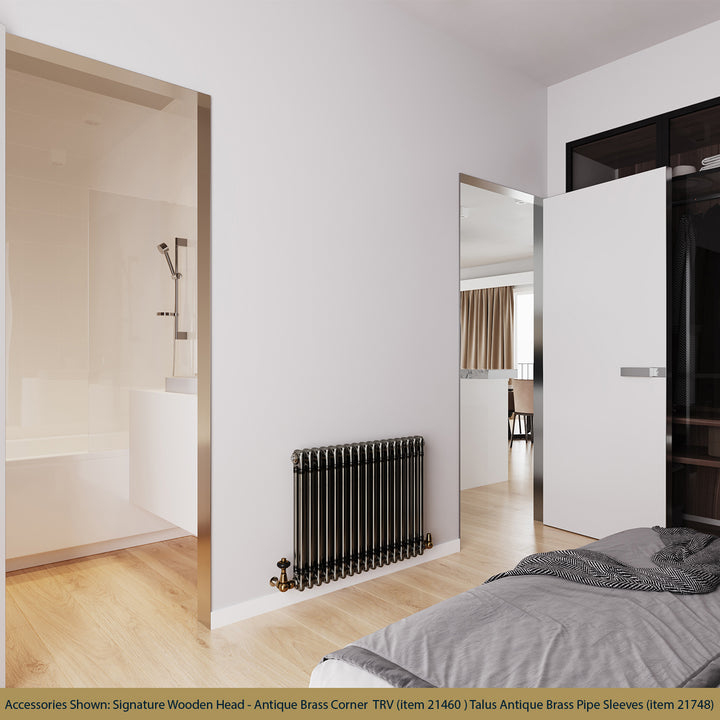 Alpha - Raw Metal Column Radiator H600mm x W768mm 2 Column - Feet Included