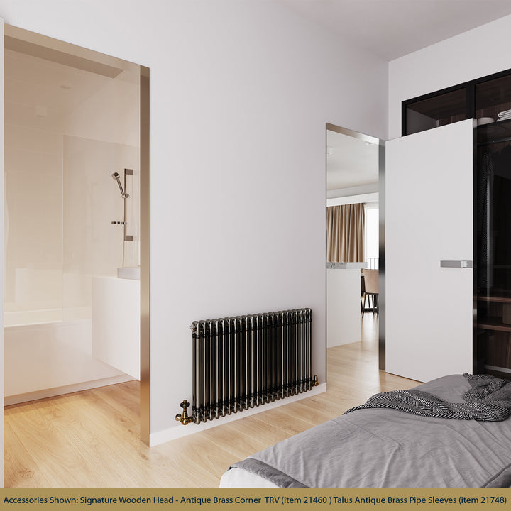 Alpha - Raw Metal Column Radiator H600mm x W988mm 2 Column - Feet Included