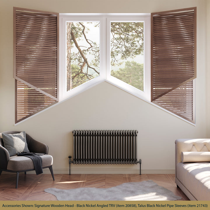 Alpha - Raw Metal Column Radiator H600mm x W1177mm 3 Column