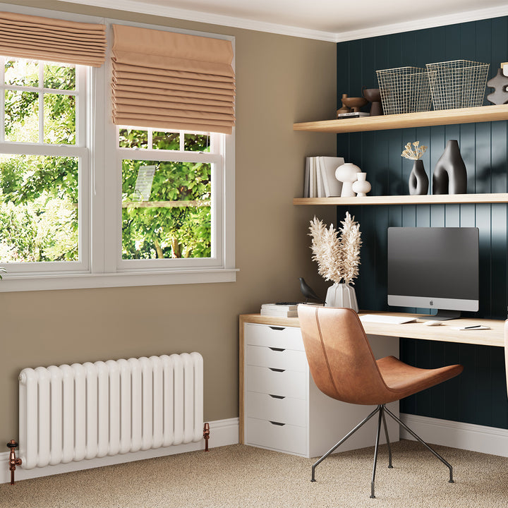 Sherwood - White Round Top Column Radiator H500mm x W1132mm 2 Column