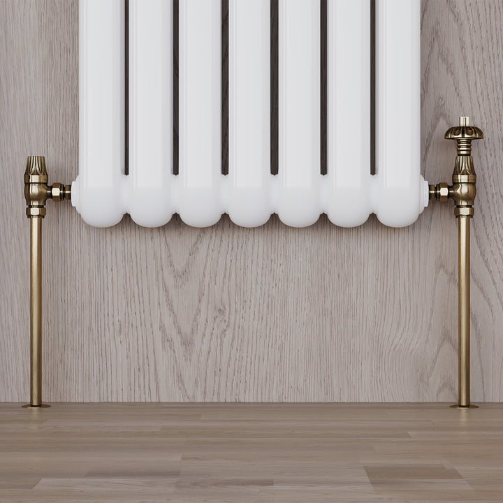 Talus - Antique Brass Brushed Pipe Covers 300mm