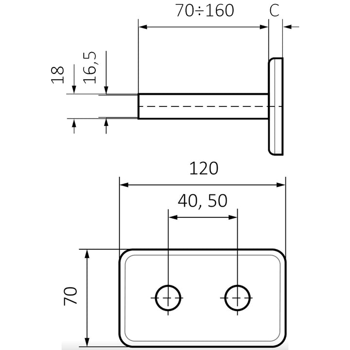 Integrated - Chrome Polished Pipe Covers - 50mm