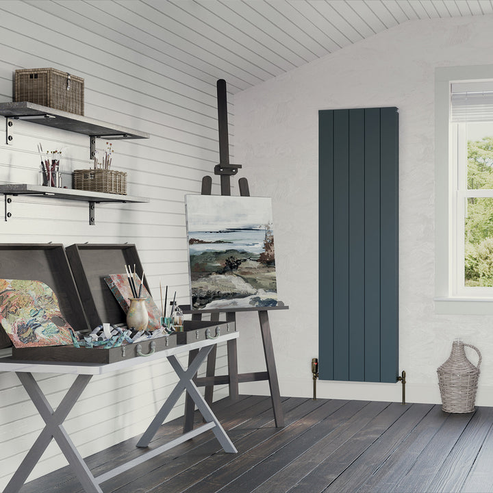 Thetford - Anthracite Vertical Radiator Double Panel H1600mm x W466mm Smooth