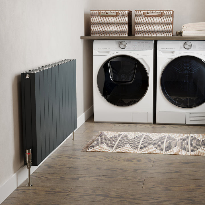 Thetford - Anthracite Horizontal Radiator Double Panel H600mm x W1124mm Smooth