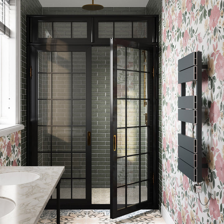 Thetford - Anthracite Electric Towel Rail H850mm x W500mm 300w Thermostatic