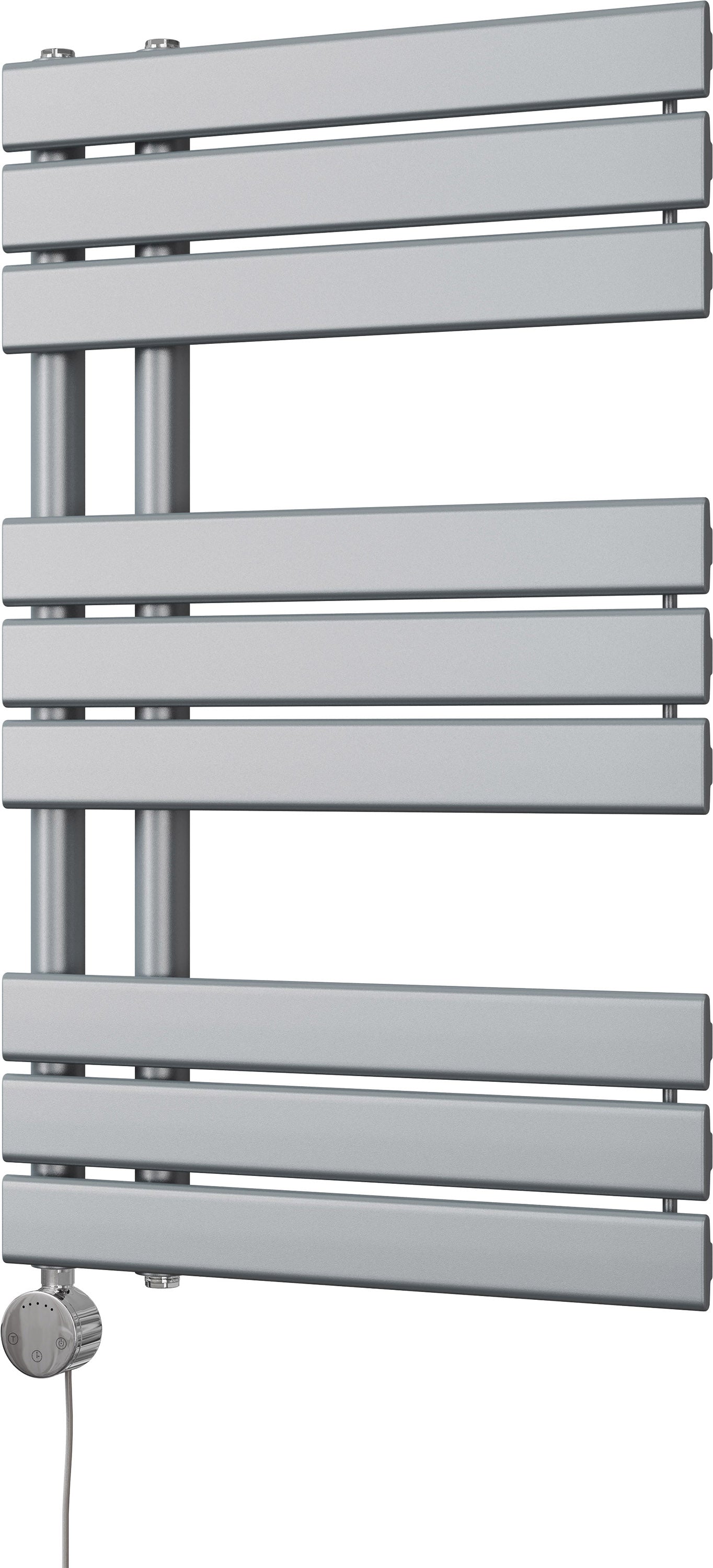 Tristan - Silver Electric Towel Rail H816mm x W500mm 400w Thermostatic