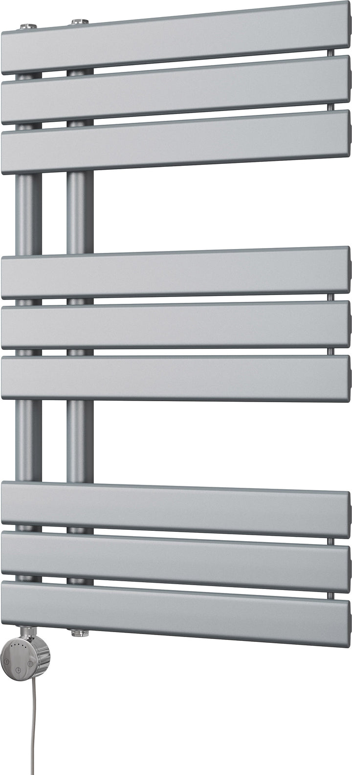 Tristan - Silver Electric Towel Rail H816mm x W500mm 400w Thermostatic