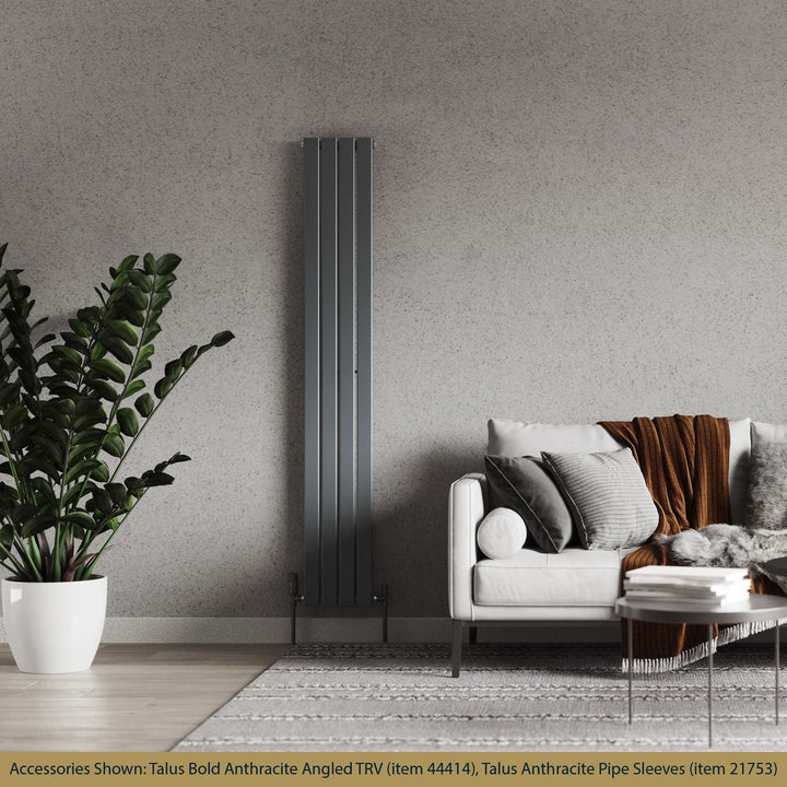Typhoon - Anthracite Vertical Radiator H1800mm x W272mm Single Panel
