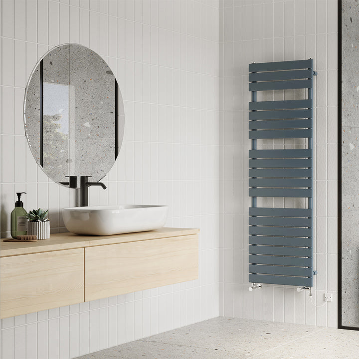Typhoon - Anthracite Dual Fuel Towel Rail H1564mm x W500mm Standard