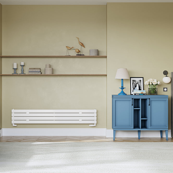 Typhoon Axis - White Horizontal Radiator H272mm x W1600mm Single Panel